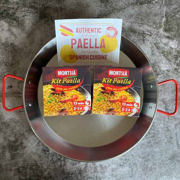 Spanish Paella Gift Set with Paella Pan